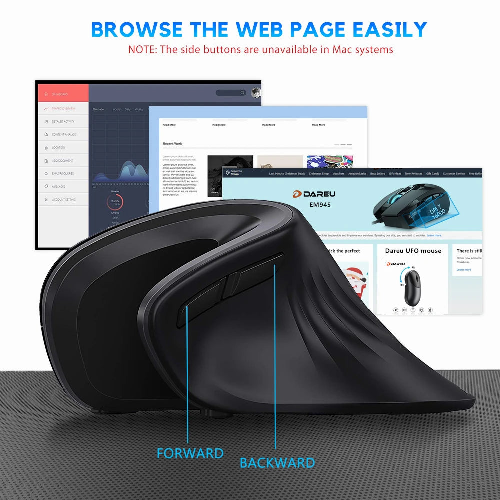 Souris Verticale Ergonomique Sans Fil