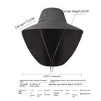 Large Chapeau avec Couvre Cou