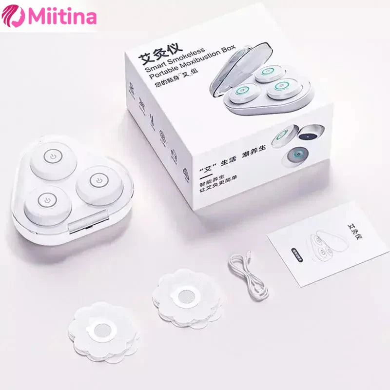 3x Mini Masseurs Chauffants Technique de la Moxibustion