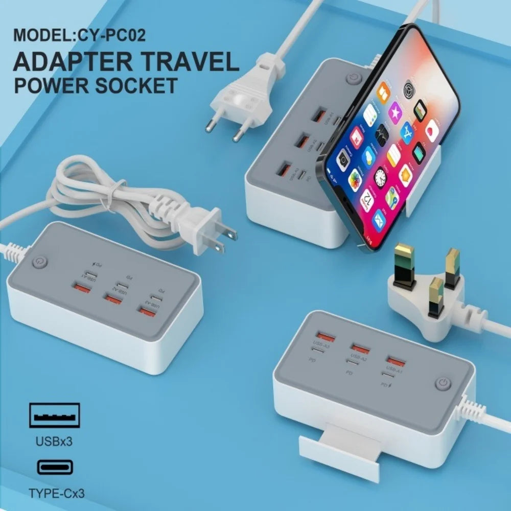 Multiprise USB avec Support Intégré 35W