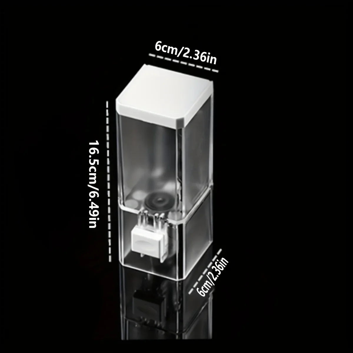 Distributeur de Savon Mural Transparent sans Perçage