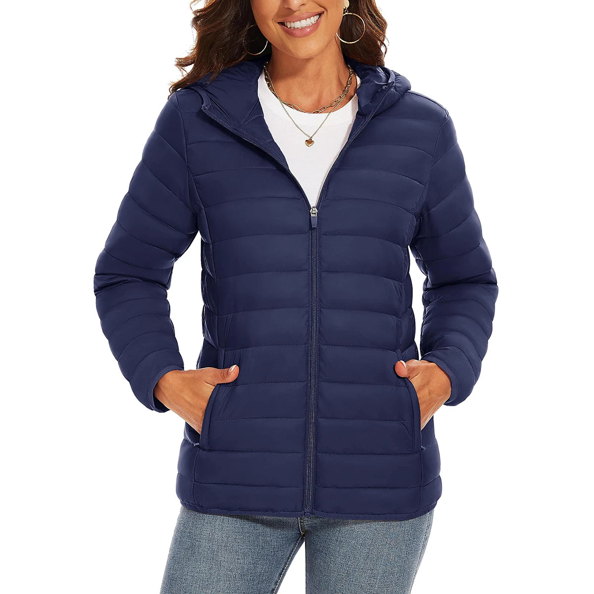 Women's Warm Waterproof Down Jacket - Winter Hiking