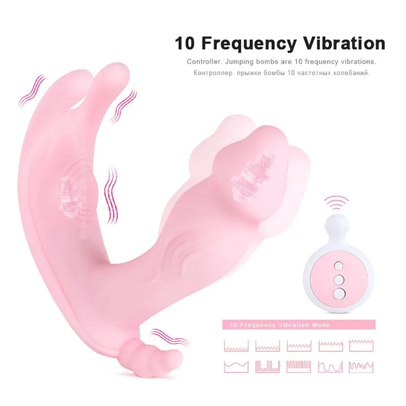 PANTY VIBRATOR - Mini vibromasseur discret pour culotte avec télécommande