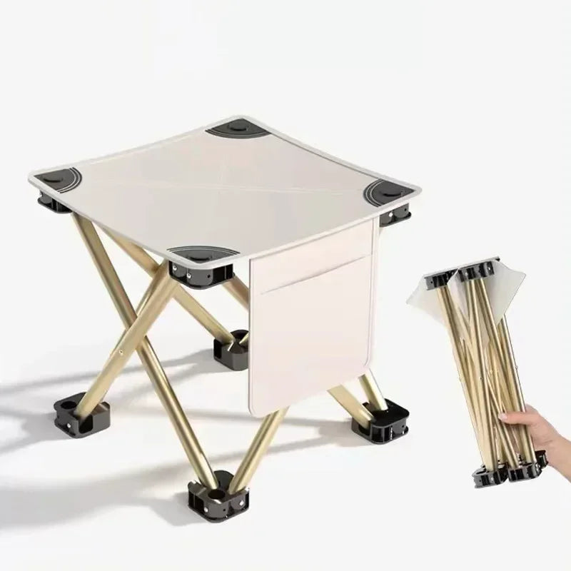 Portable Folding Stool - Side Pocket