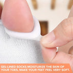 Paire de Demi Chaussette Séparatrice d'Orteils en Gel & Fibre de Coton