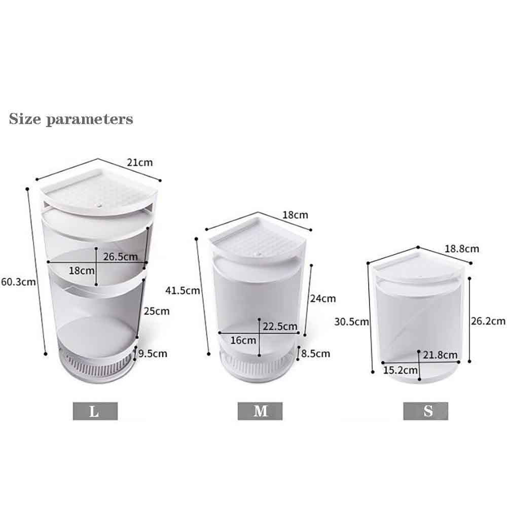 Etagère d'angle rotative 360°
