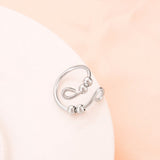 Bague d'anxiété ajustable pour femme