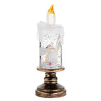 Christmas LED Snow Globe Candle
