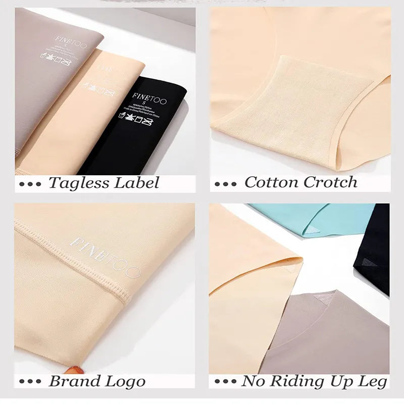 Pack de 4 culottes amincissantes confortables - Taille haute élastique