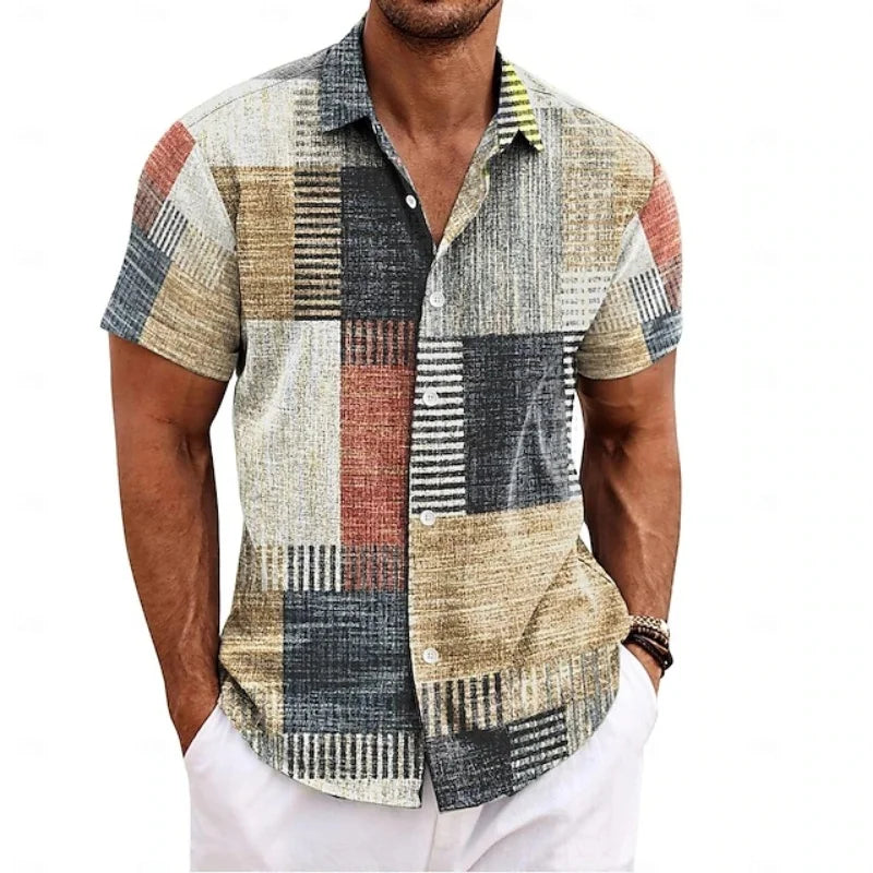 Chemise Légère à Imprimé Marbre - Man Summer