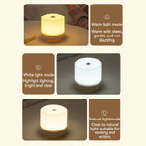 Lampe de chevet LED et tactile - 3 couleurs
