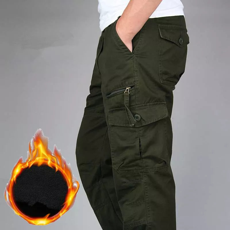 Thermal Military Trousers - Multi-pocket Fleece Lined