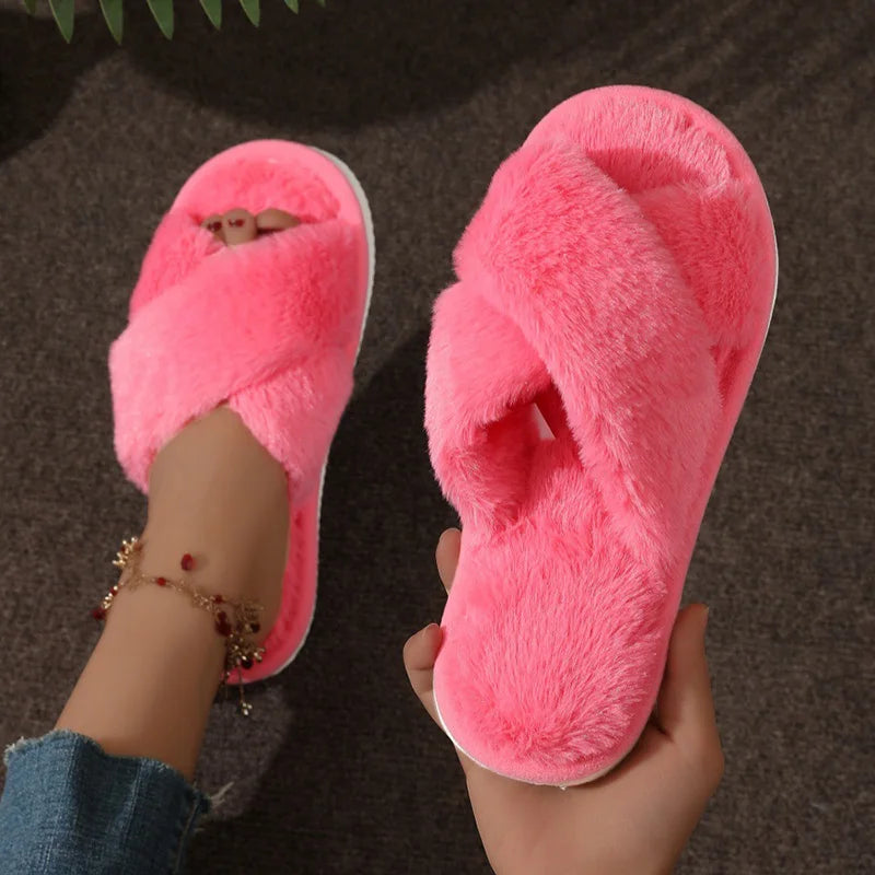 Women's Faux Fur Slippers
