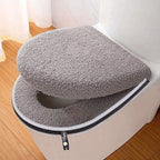 Housse de Siège WC Universelle avec Zip Épaisse et Moelleuse – Lavable en Machine