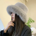 Chapeau Chic Effet Fourrure