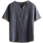 T-shirt coréen en lin léger respirant