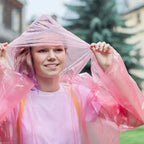 Lot de 10 Ponchos Imperméables jetables de Poche