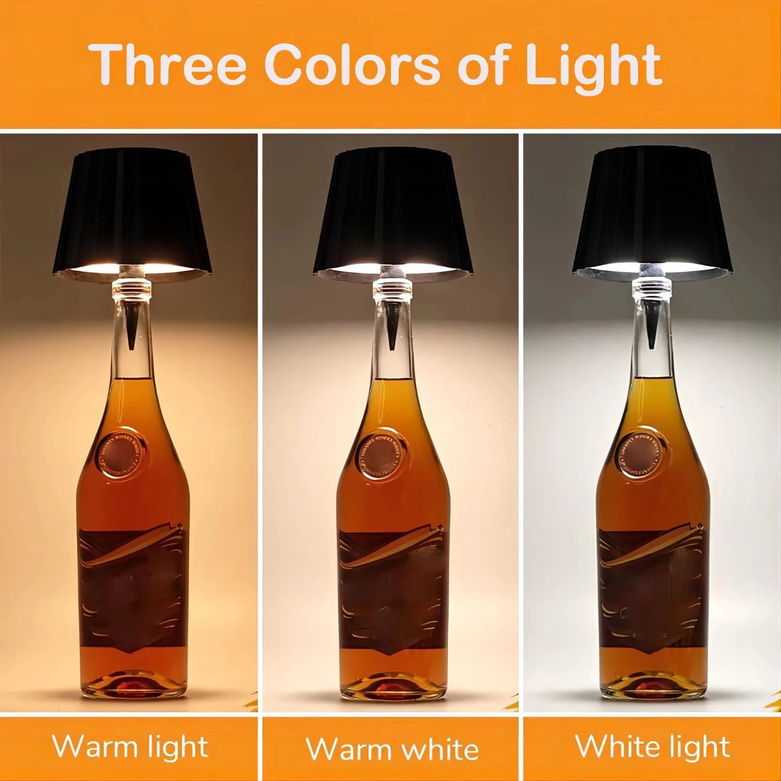 Lampe LED Tactile Sans Fil pour Bouteille