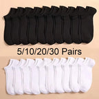 Pack 20 Pairs of Men's/Women's Socks – Absorbent & Comfortable