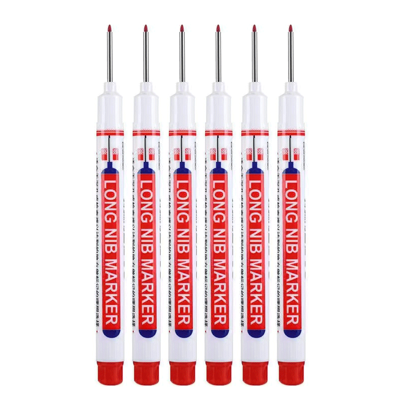 6pcs Long Head Marker Pens Set