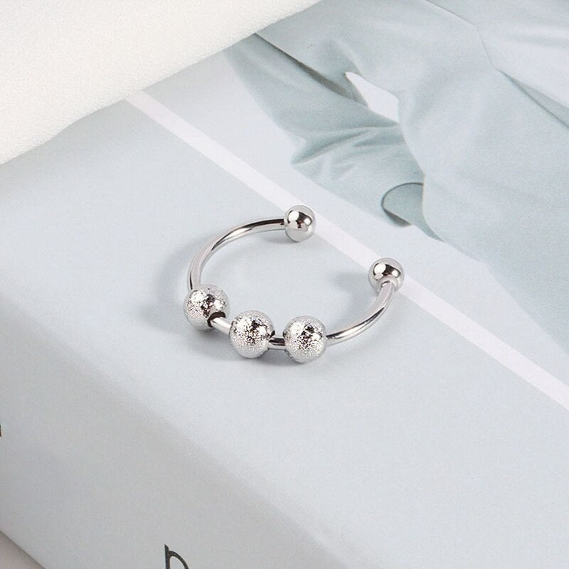 Bague d'anxiété ajustable pour femme
