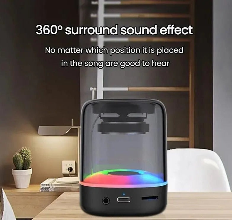 Wireless mini Bluetooth speaker with high-efficiency amplifier