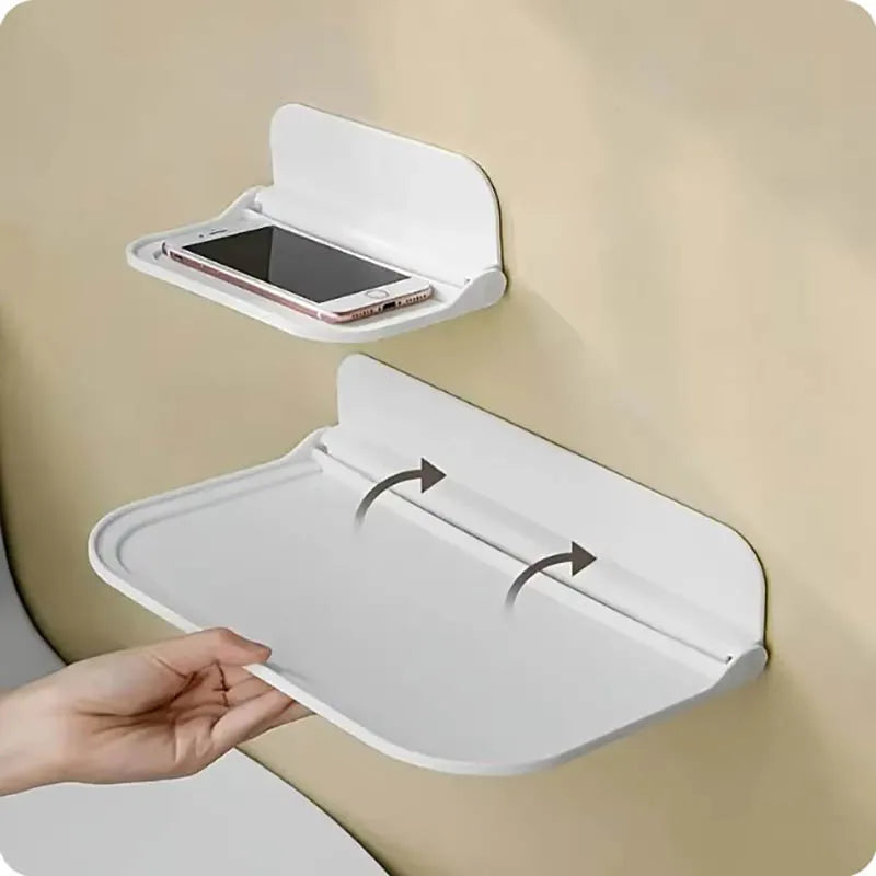 Foldable Wall Shelf No Drilling Required – Space Saving