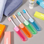 3x Compact Travel Toothbrushes
