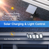 Lampe solaire 5 têtes