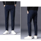 Men's Elegant Winter Trousers with Ultra-Warm Fleece Lining