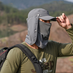 Casquette 4en1 avec masque intégré anti-UV