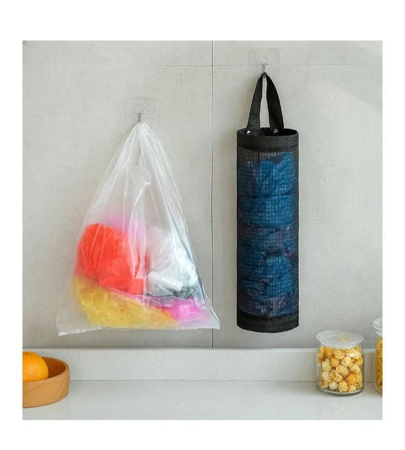 Hanging Mesh Storage Bag for Shopping Bags