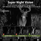 Caméra de Chasse Solaire Vision Nocturne 30MP
