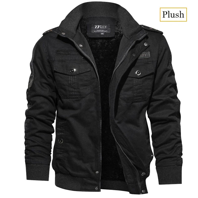 Men's U.S. Army Jacket with Warm Fleece Lining