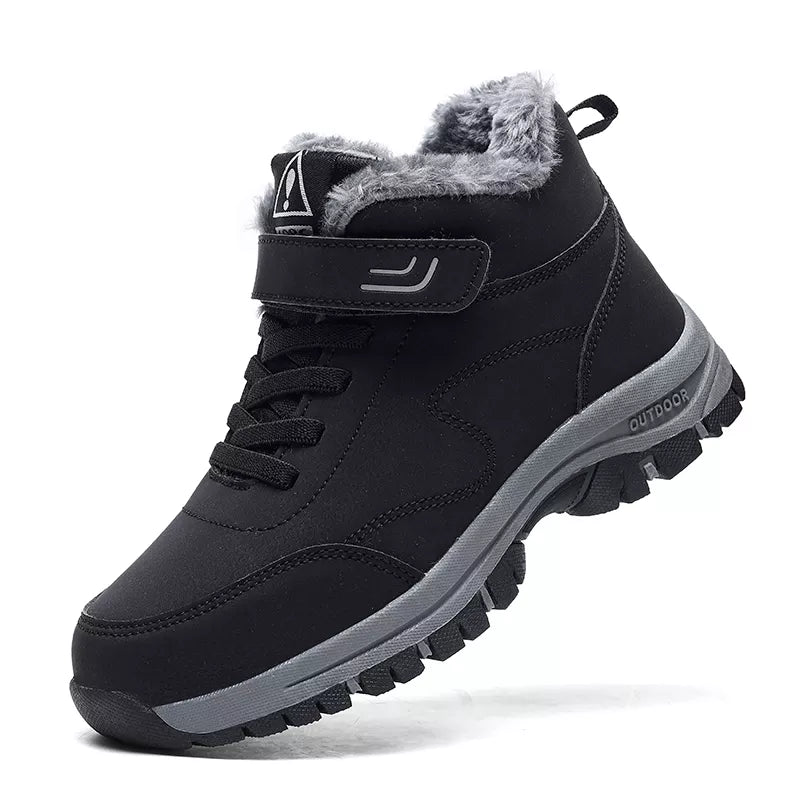 Unisex Lined Boots - Adjustable Velcro