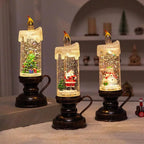 Christmas LED Snow Globe Candle
