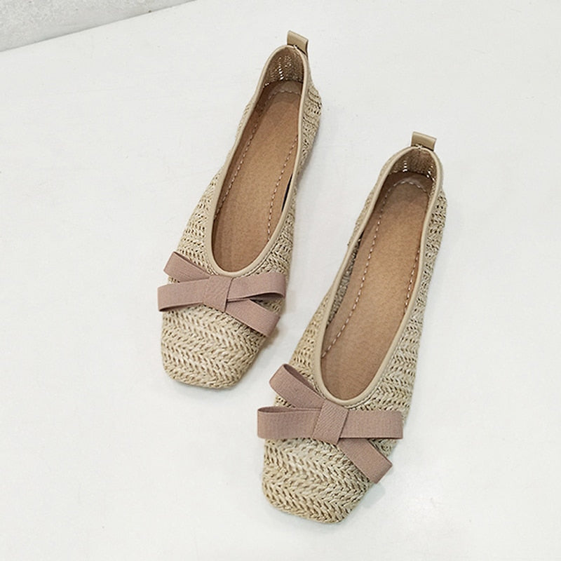 Ballerines osier tressé différents détails - Collection 2023