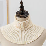 Faux Col Roulé en Maille Chaude