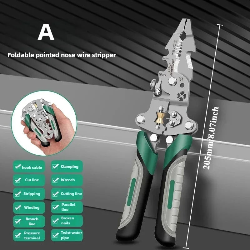 18-in-1 Foldable & Compact Electrician Pliers