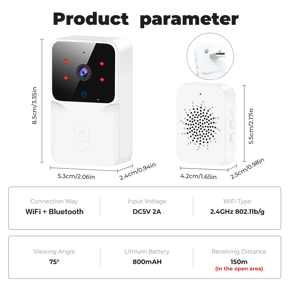 Wireless WiFi Video Smart Doorbell