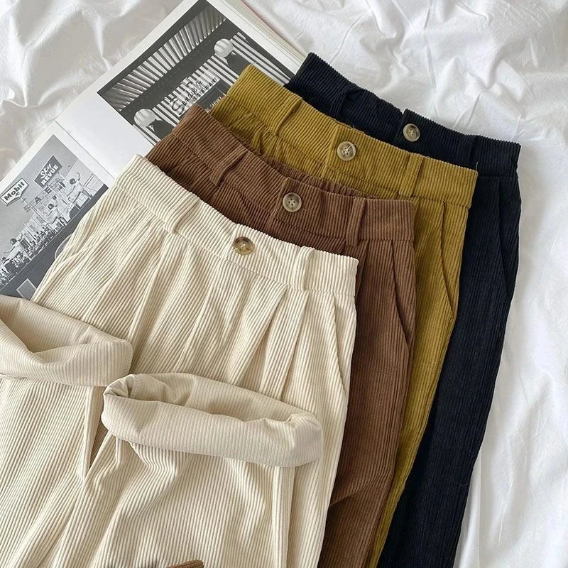 Pantalon en Velours Côtelé