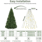Christmas Tree LED String Lights 1.5/2/3M - Quick & Easy Installation
