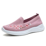 Mocassins respirants à motif floral