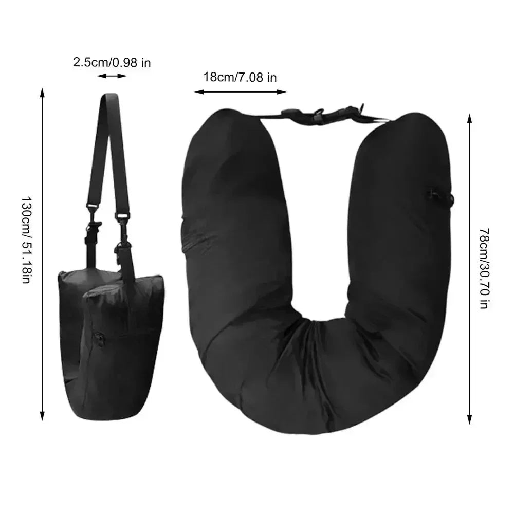 3PCS Travel Illusion Pillow to Fill - FREE Headband + Earplugs