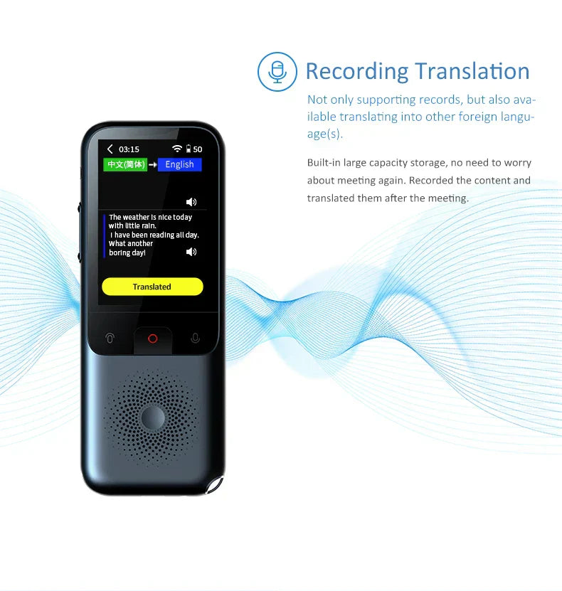 Portable Smart Audio Translator - 138 Languages
