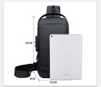 Sac à bandoulière antivol avec port de chargement USB