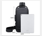 Sac à bandoulière antivol avec port de chargement USB
