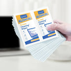 Lot de 40 Lingettes Nettoyantes pour Écrans – Lingettes Sèches et Humides pour PC, Téléphone, Tablette, TV et Voiture
