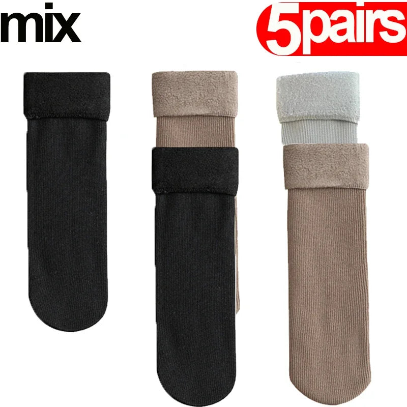 Pack of 3 Fleece-Lined Socks - Comfort and Warmth