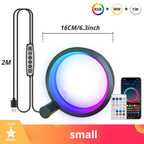 Bluetooth-controlled circular LED lamp